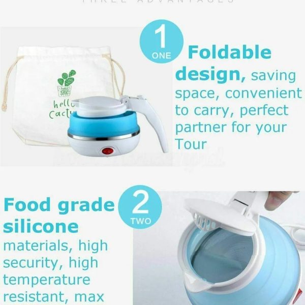 Portable Electric Travel Kettle – Fast Boiling