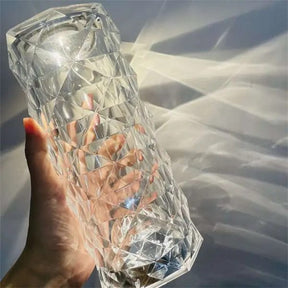 16-Color Diamond Rose Crystal Touch Lamp