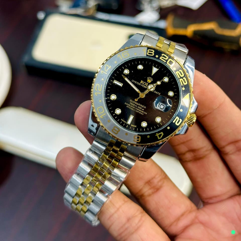 Rolex Luxury Inspired Green & Black Quartz Watch