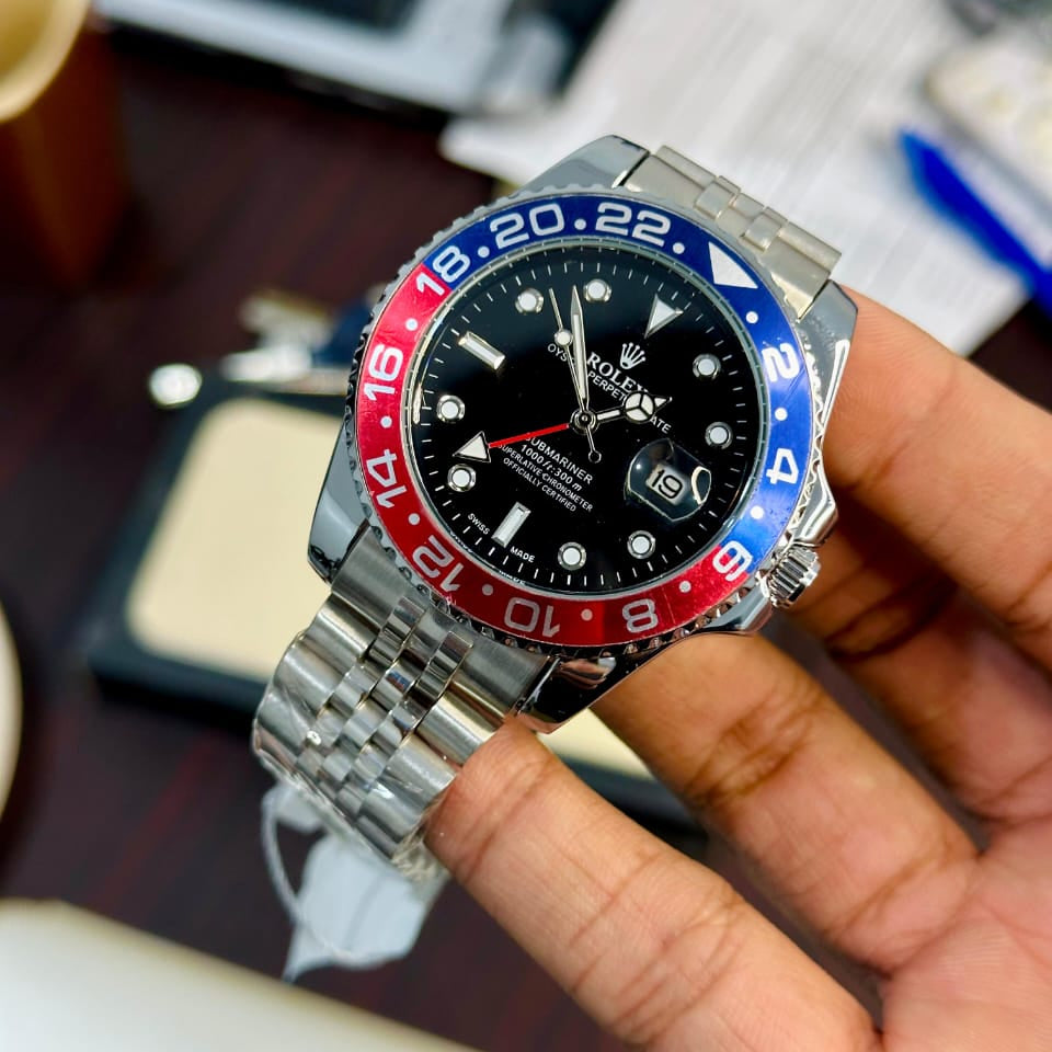 Rolex Luxury Inspired Green & Black Quartz Watch
