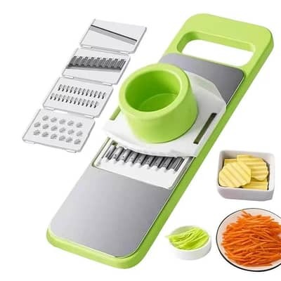 5-in-1 Vegetable Cutter Multifunctional Stainless Steel Kitchen Slicer