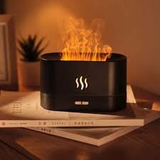 Flame Aroma Humidifier – Ultrasonic Perfume Diffuser with LED Fire Effect