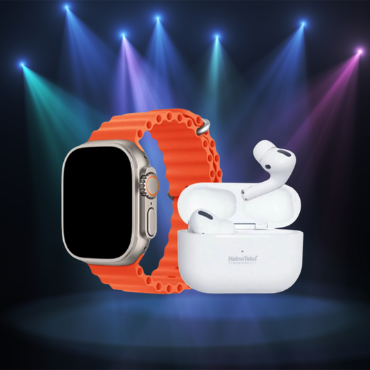 I20 Ultra Max Smart Watch | Premium Quality | Airpods & 7 Straps In Box | 10 In 1 (random Color)